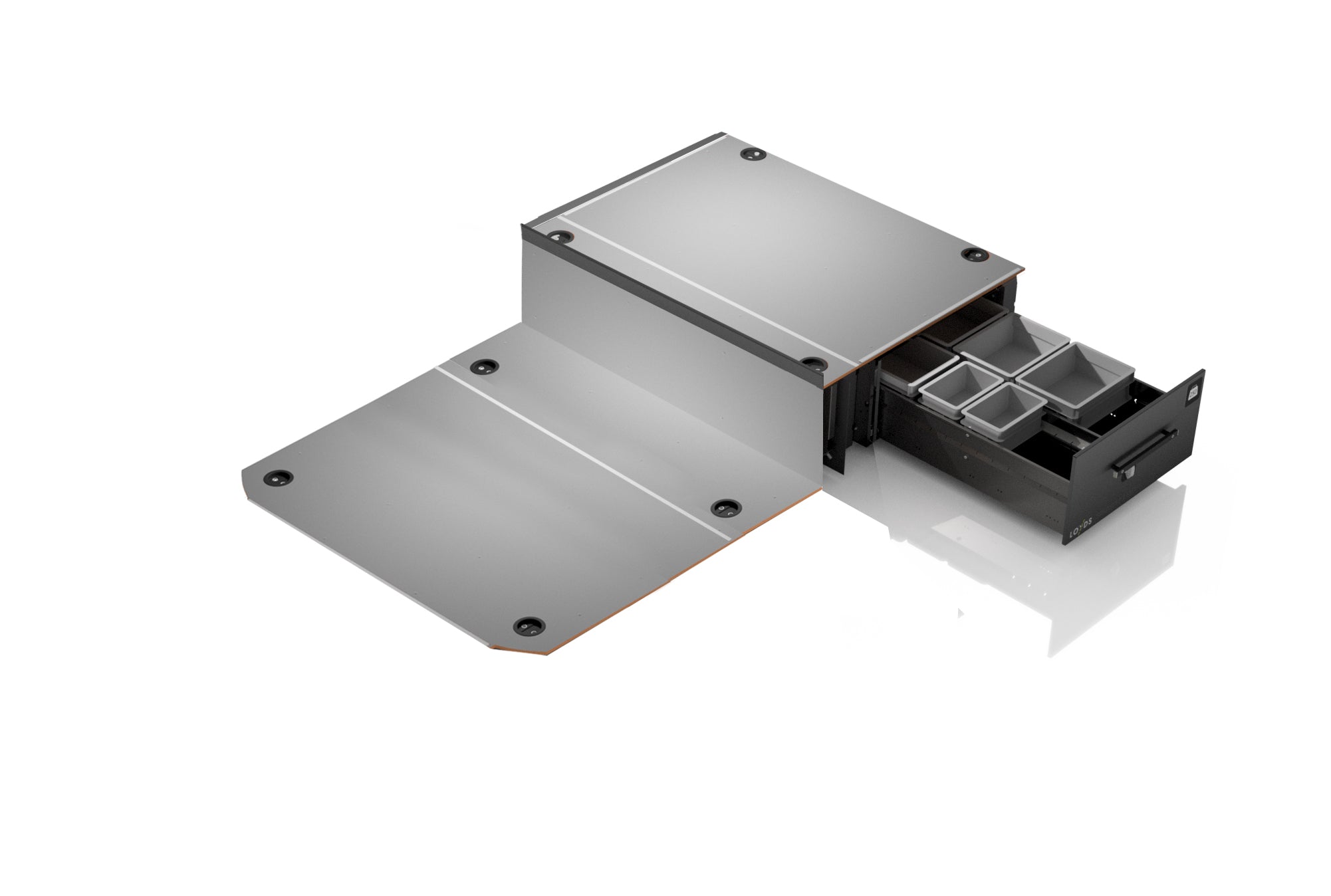 Smartfloor Bilinnredning frontmodul til Transporter (lang) - Bilde 2