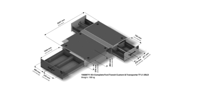 SMARTFLOOR Bilinnredning til Nye Transit Custom - Bilde 7