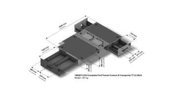 SMARTFLOOR Bilinnredning til Nye Transit Custom - Bilde 5