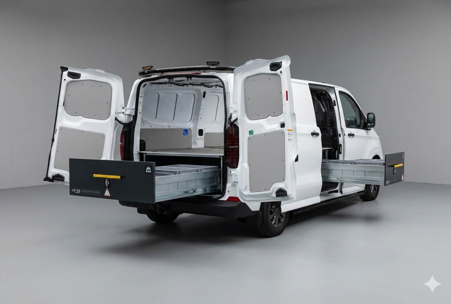 Smartfloor Bilinnredning til nye Transporter 7 (2025 og nyere)