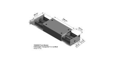 3D-tegning Smartfloor frontmodul til Volkswagen Transporter 7 2SLD